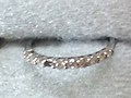 41.メレダイヤが一個落ちてしまった指輪、石の留め直しbefore