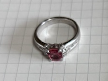 ピンクサファイアリングbefore
