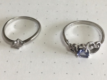 タンザナイト×ダイヤモンドリングbefore