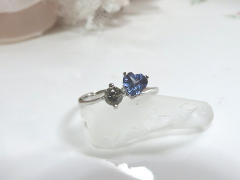 タンザナイト×ダイヤモンドリングafter