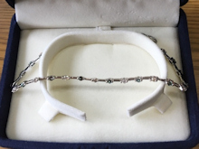 ダイヤモンドとアレキサンドライトの細リングbefore