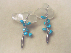 ターコイズのピアスafter