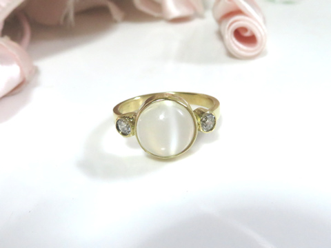 ムーンストーンリングafter