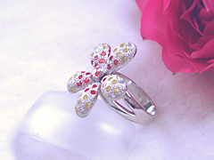 お花モチーフリングafter