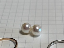 パールピアスbefore