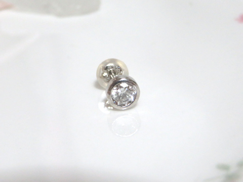 ダイヤモンドピアス（片耳）after