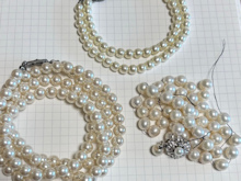 パールネックレスbefore