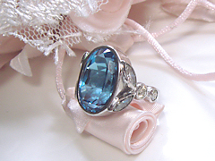 ブルートパーズのリングafter