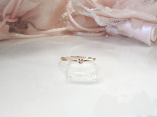 ２．細リング CZ ピンクサムネイル