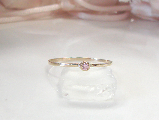 ２．細リング CZ ピンクサムネイル