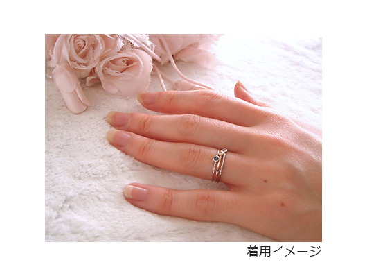 １．細リング CZ ホワイトサムネイル