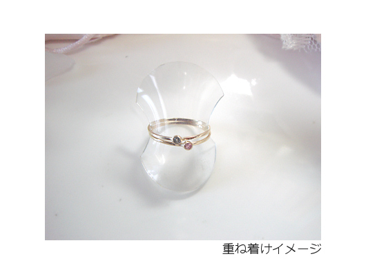 ２．細リング CZ ピンクサムネイル